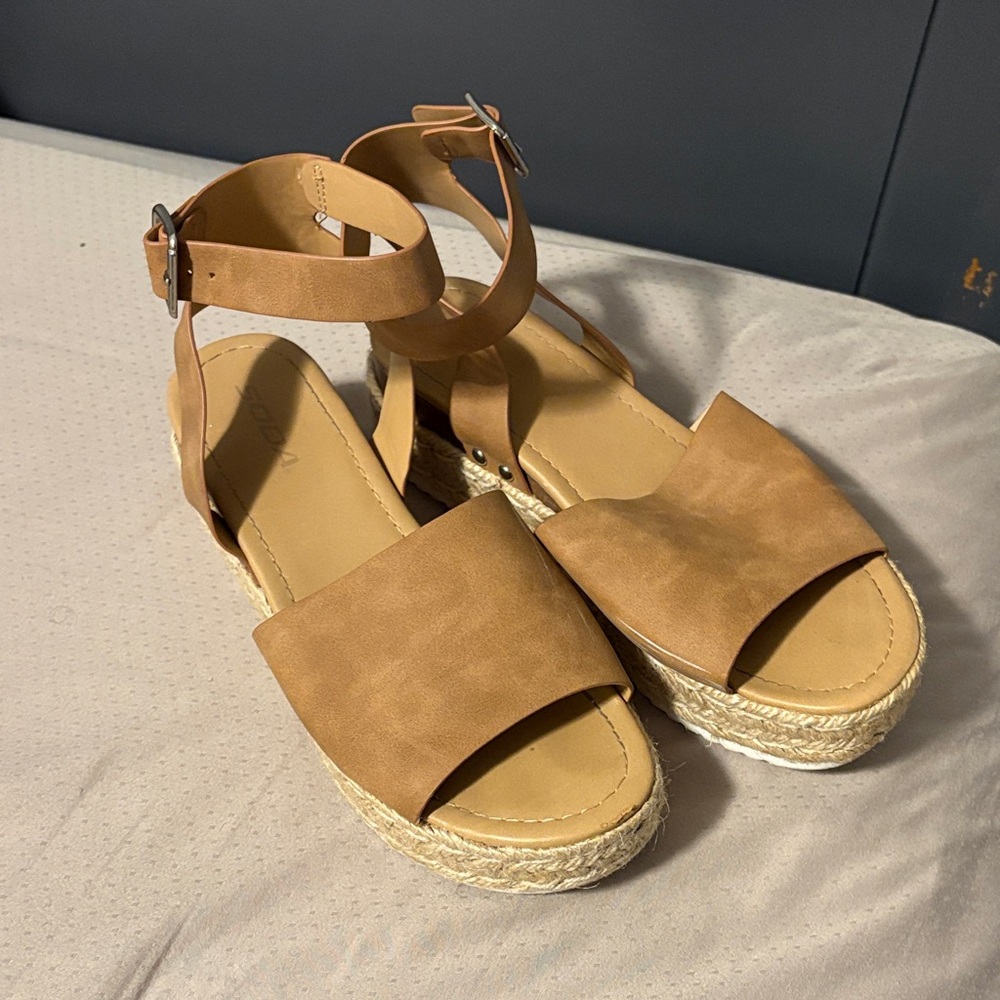 Tan Espadrille Sandals